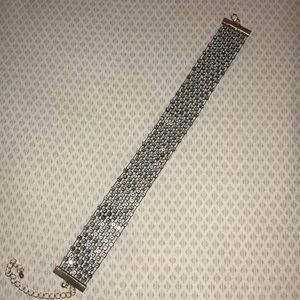 Black Rhinestone Multiple Layers Choker Necklace